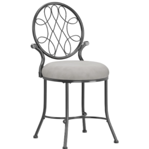 B-Vanity Stool with Spiral Pattern Design